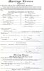 Perry Vernon Burress and Adaline Whitt Marrage Certificate
